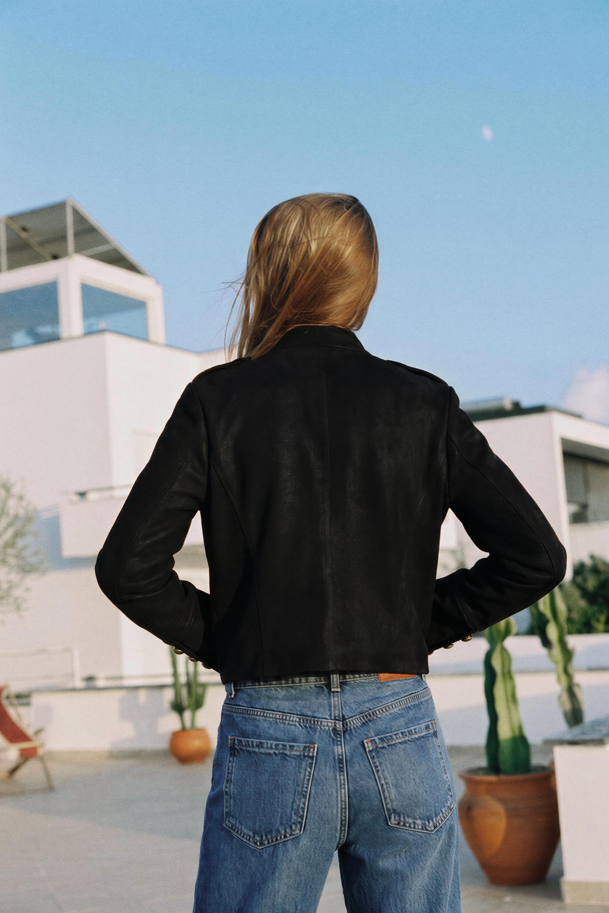 BLOUSON EFFET DAIM